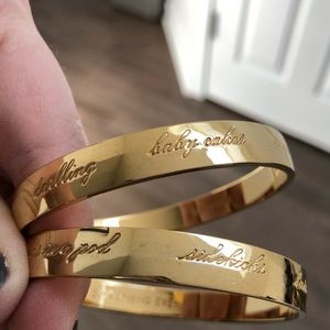 TWO Kate Spade ♠️ Gold bangles! Good condition!
